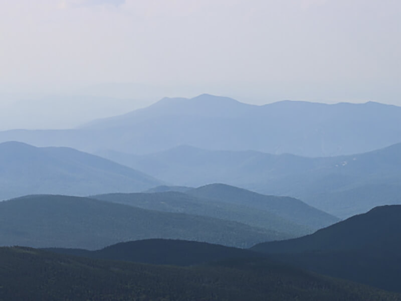 A scenic view of a valley