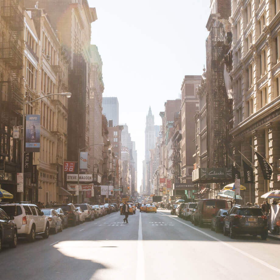 A picture of New York's street